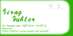 virag hubler business card